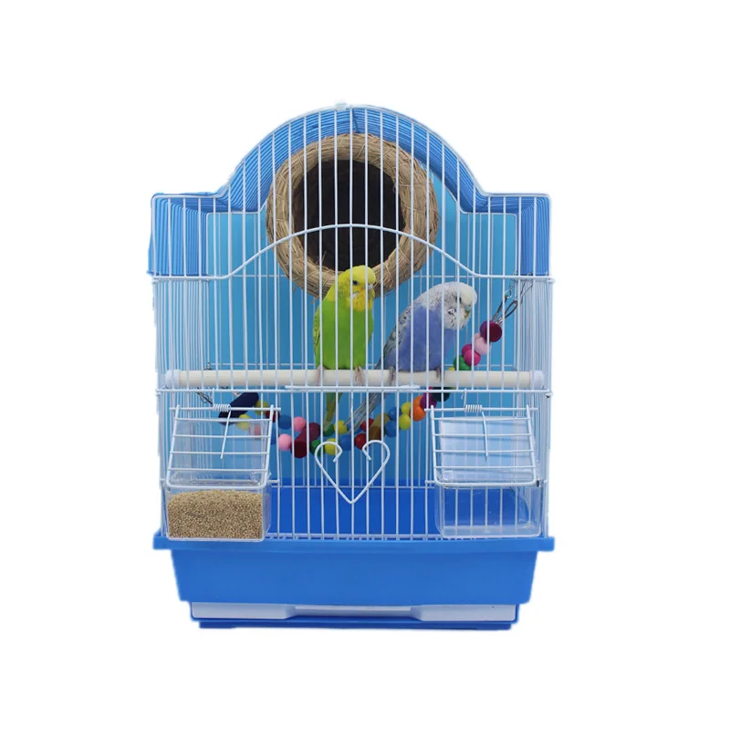 Large bird cage bird home steel push and up door big space pet cage