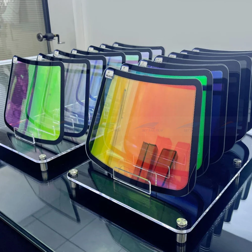 Chameleon Rose Red High Definition Window Tint Film High Insulation Windshield Tint Chameleon Tint Film For Car Window