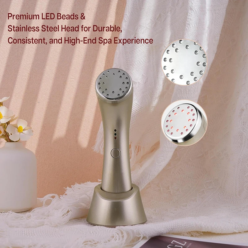 Electric Handheld Phototherapy Import Device Red Light Skin Rejuvenation Facial Beauty Machine