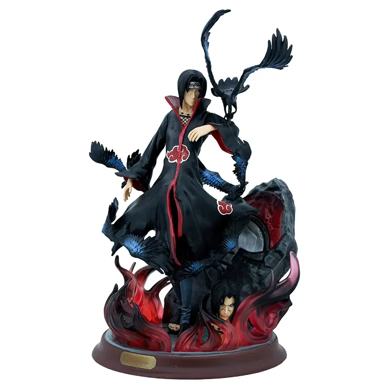2023Hot Sale Japanese Anime Narut Shippuden Figures Uchiha Itachi Crows PVC Action Figures Model Toy
