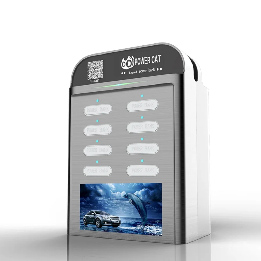 New product 8 Ports multi charging wireless power bank for restaurant and cafe sharing power bank station