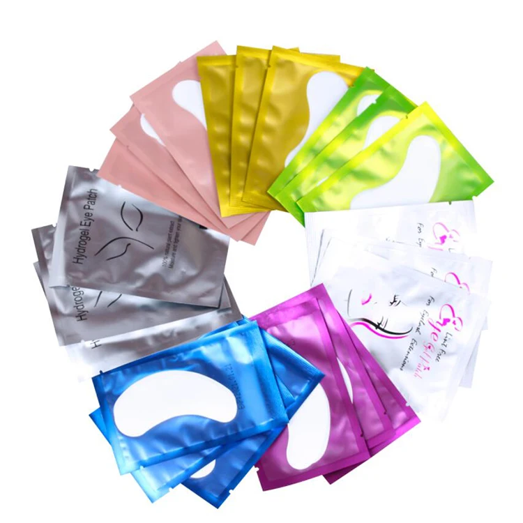 Wholesale 7 Color Lint-Free Hydrogel Gel Eye Patches for Eyelash Extension Tools