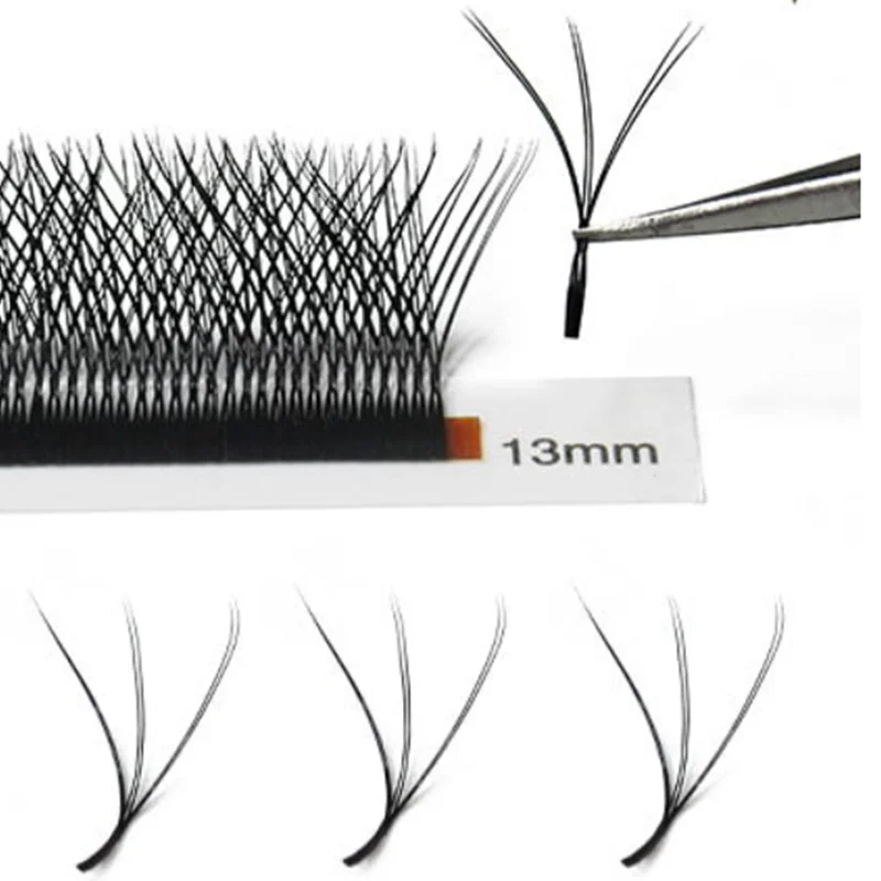 W Shape Eyelash Extensions 3D Premade Volume Fans W Style Lashes Comfortable New Volume False Eyelash