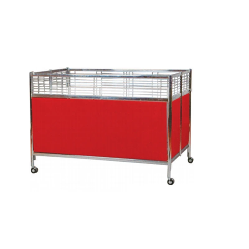 High quality supermarket folding  promotion table stand with wheels wholesale