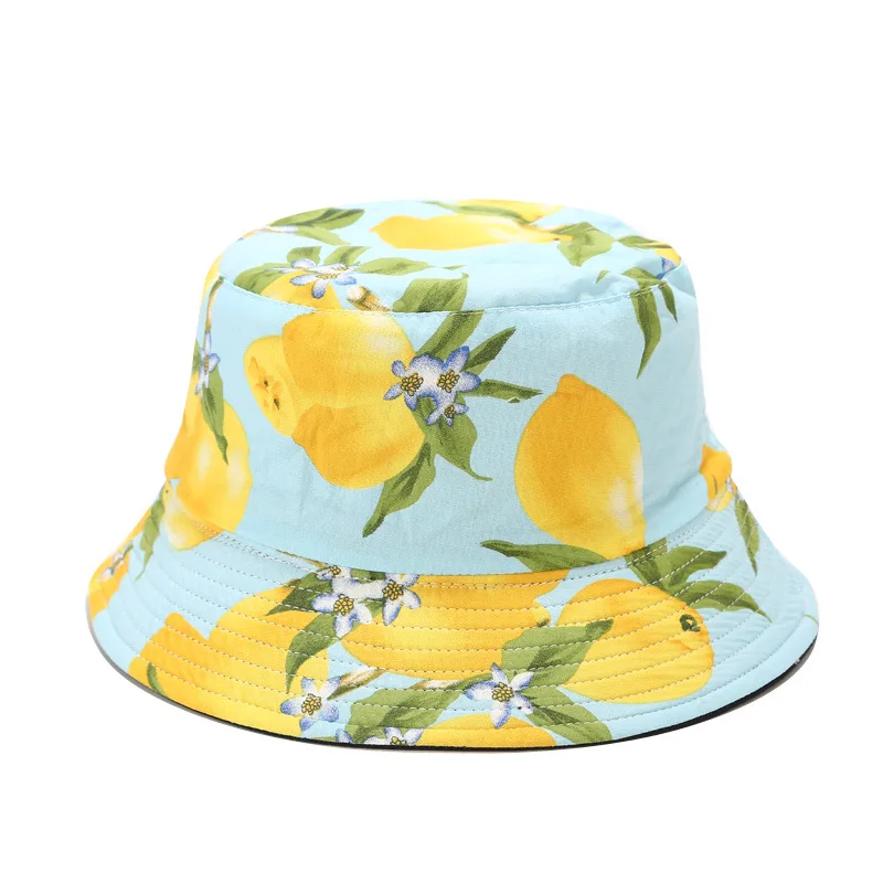 Wholesale Fashion New Fruit Printed Travel Outdoor Beach Styles Bucket Hat