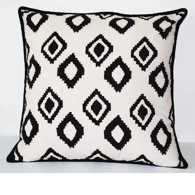 New Design Modern Luxury Sofa Decorative Light Weight Throw Pillows With Double Color Printed Cushions Stylish 100% Cotton