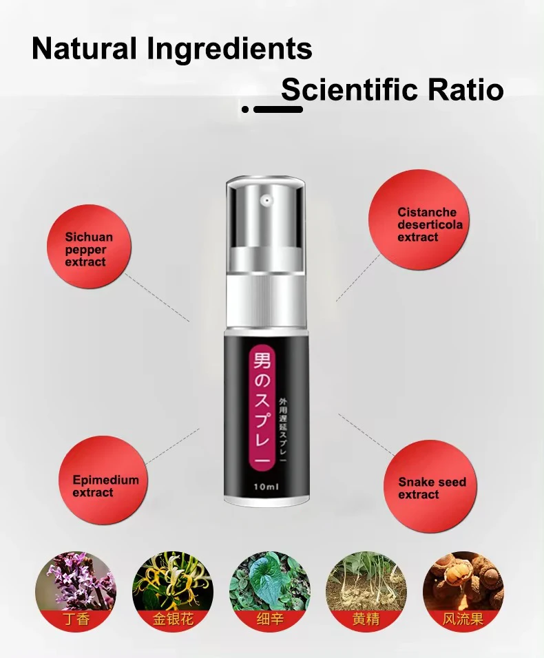 Sex Products Herbal Best Effect Improvement Male Sex Spray Keep Long Time Sex Spray Delay For Men
