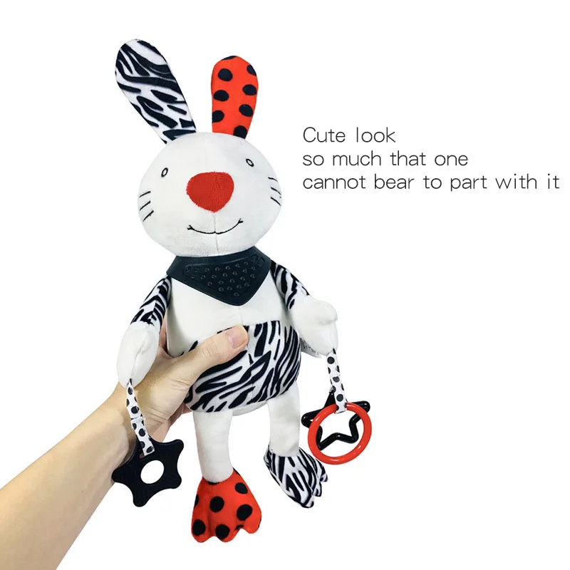 New black and white Bib Doll Stroller hanging bed hanging plush doll toys B103