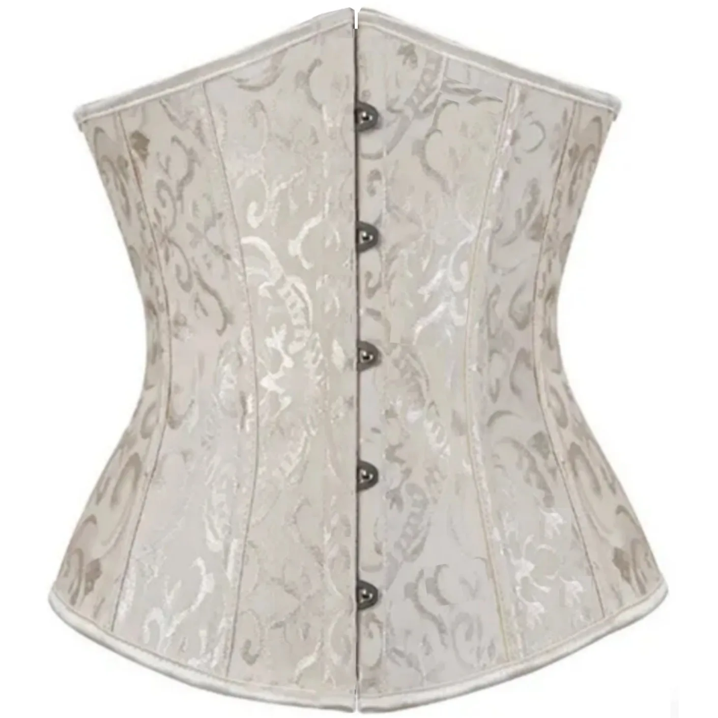 Slimming Corset Tops for Women Sexy Jacquard Waist Cincher Clip Vintage Corset Elegant Bustier Waist Trainer Corset Mujer