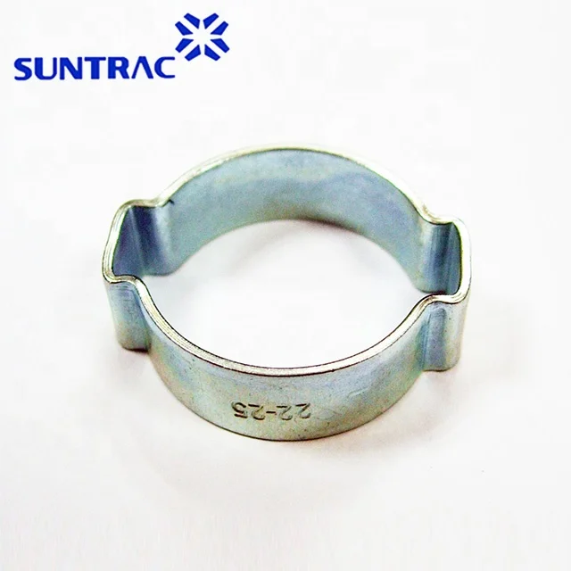 Galvanized steel double ears hose clip hose clamp taiwan hose clamp