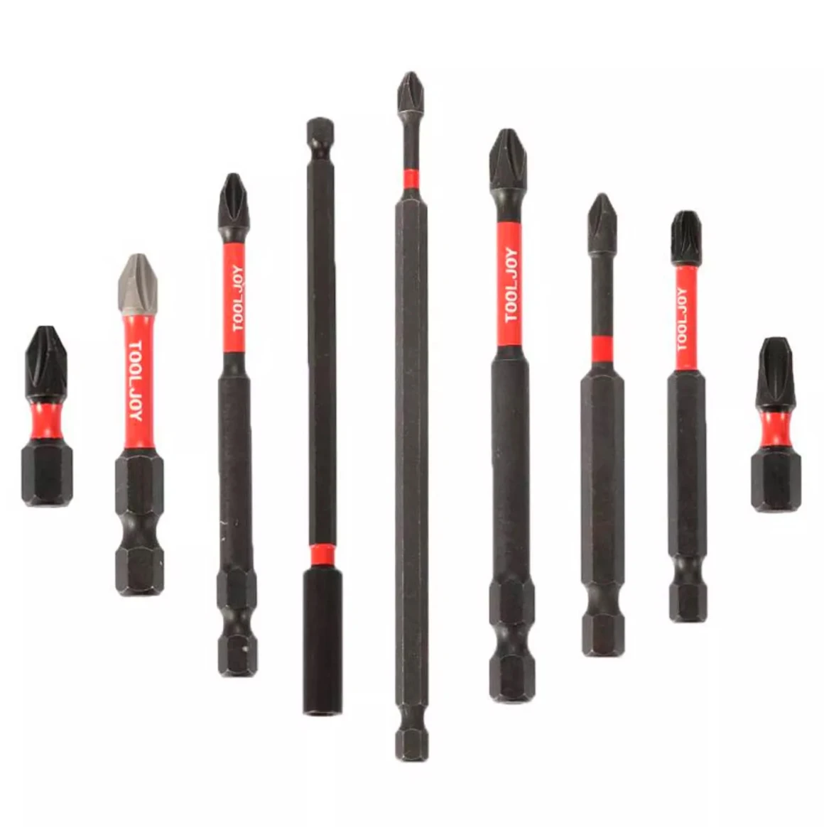 Заводская Прямая поставка TOOLJOY 50 мм/75 мм S2 Стальная длинная отвертка Torx насадка T8-T40 ударных наконечников
