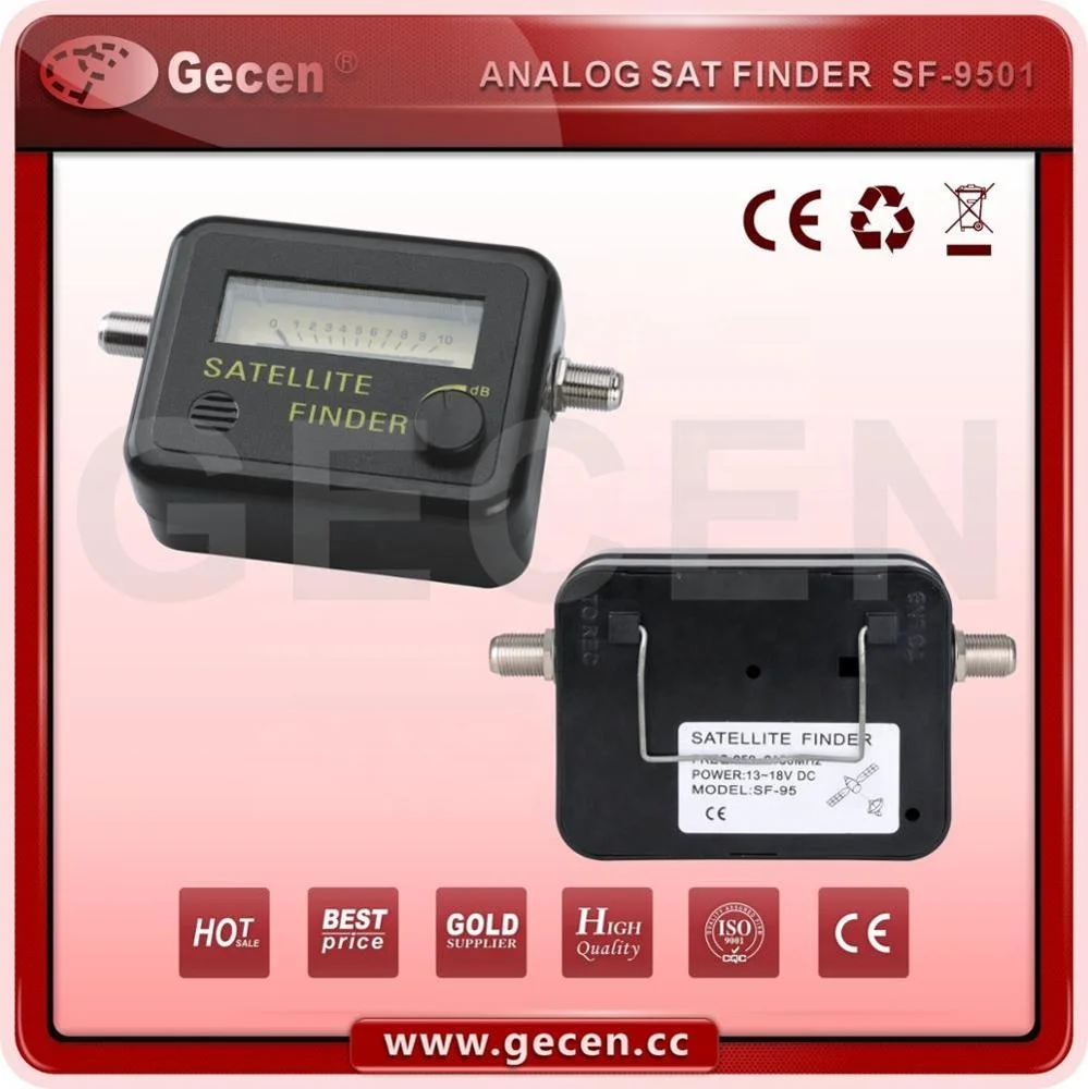 Gecen SF-9501 DVB-S2 analog satellite finder meter