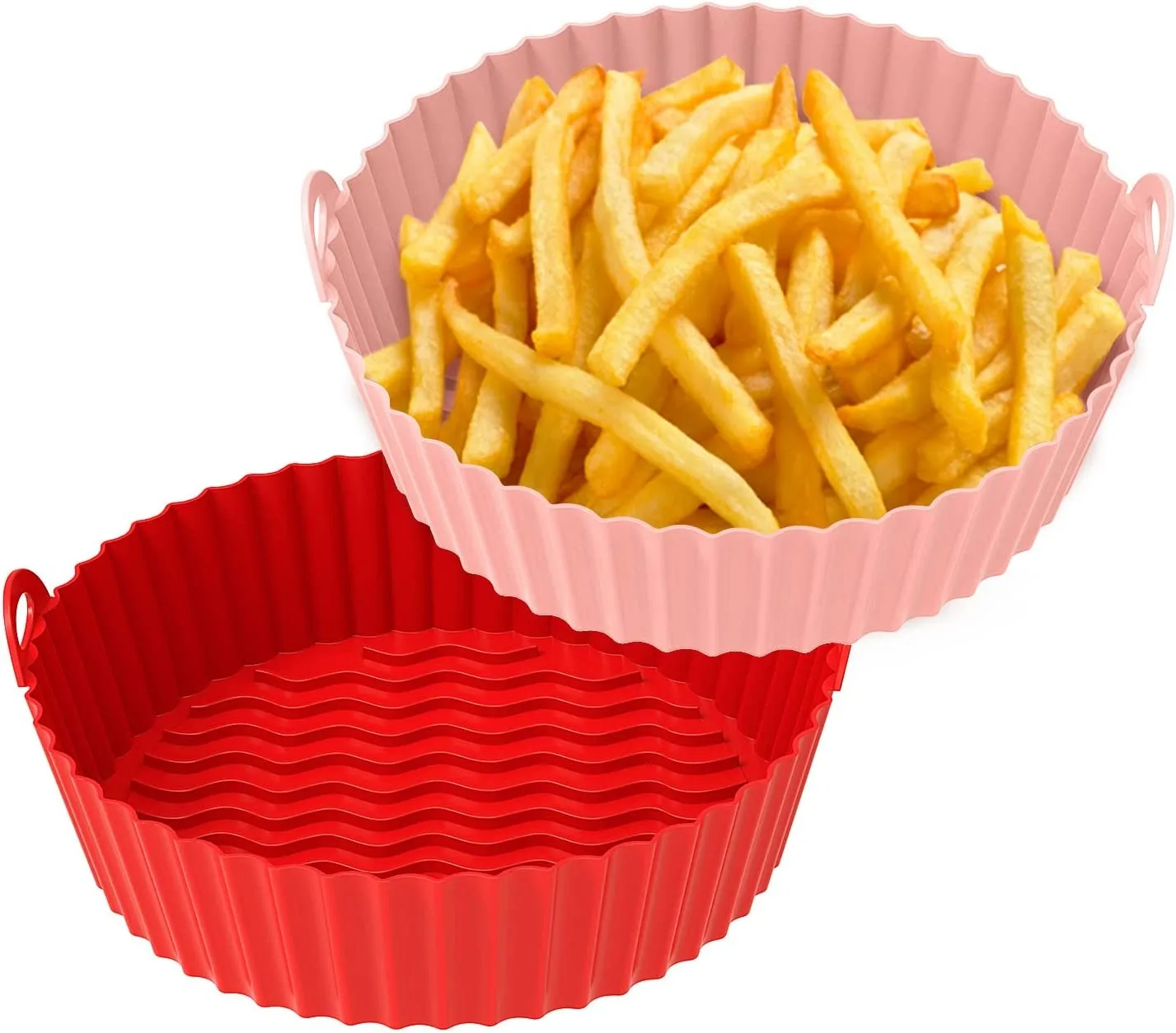 Reusable Air Fryer Liners Non-Stick Steamer Pad Air Fryer Accessories Silicone Baking Inner Liner