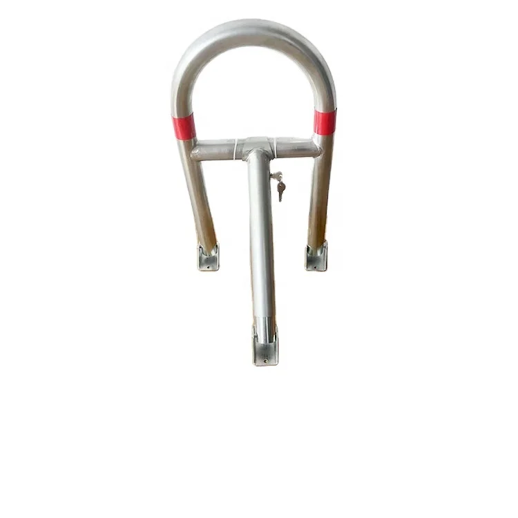 New Product Steel Zinc Plated Parking Barrier  Parking Space Lock with Euro Cylinder 30*60cm