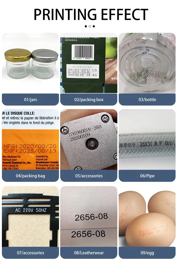 Industrial Multiple nozzles Automate Large Character Variable Data Production Date Coding Machine pattern TIJ Inkjet Printer