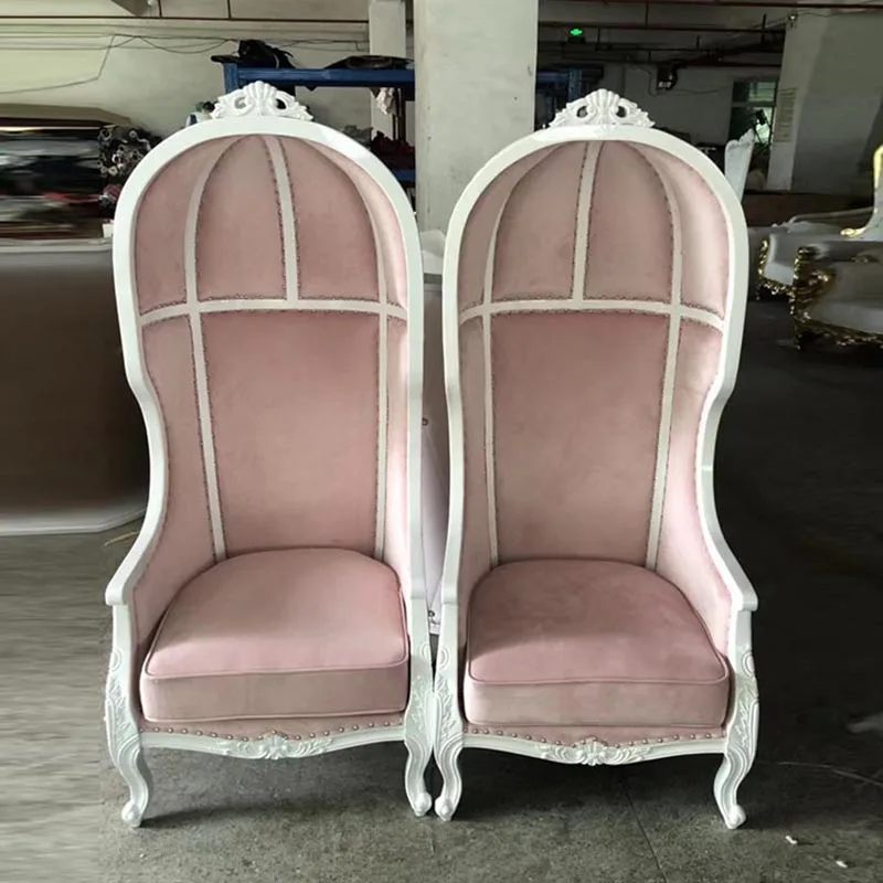 new style hot sale tiffany cheap party event wedding velvet high back king bird cage throne chairs