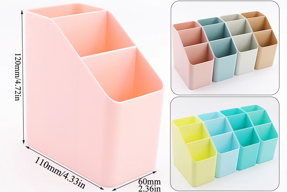 YUZMEI Plastic Stationary Organizer Cute Desk Organizer Pencil Stand Organizador Rotuladores Pencil Holder Pen Holder Pen Stand