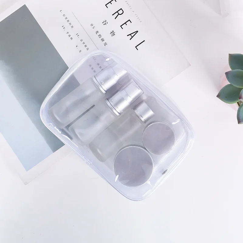 Custom Logo Waterproof Travel Large Capacity Wash Jelly Pvc Bag Transparent Pvc Cosmetic Bag