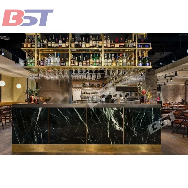 Modern Restaurant Bar Counter Night Club Wine LED Bar Counter Design Music lounged furniture