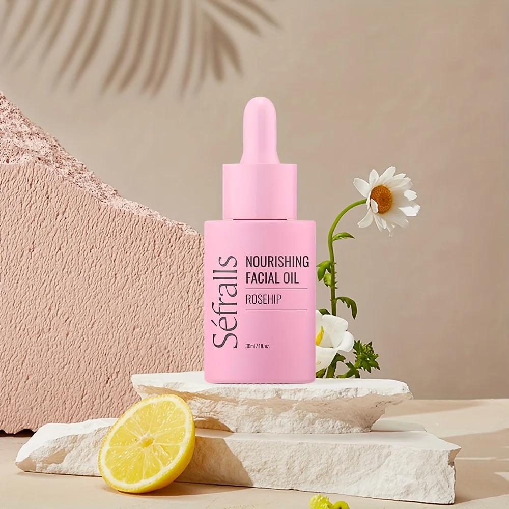 Rosehip Face Essence Oil Soothing Plant Extract Firming Skin Facial Massage Moisturizing Skincare Facial Serum Repairs Dry Skin