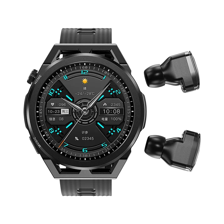 N18 TWS 2 in 1 Fashion 2023 headset smartwatch Full Touch Screen NFC  Fitness Sport smart watch with earbuds