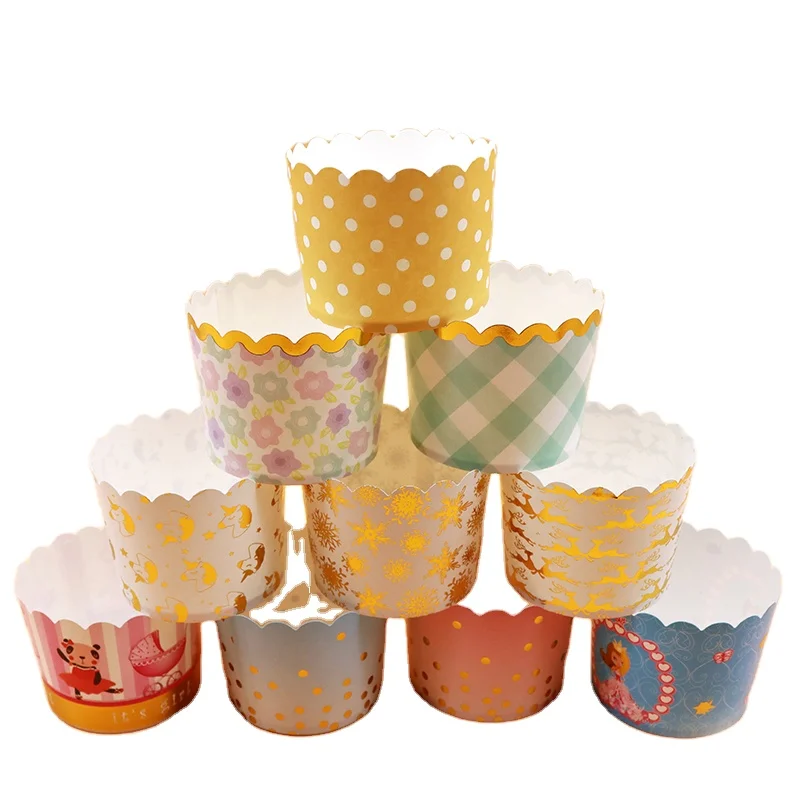 Новое поступление, Лидер продаж, чашки для выпечки кексов, 50 шт., форма для выпечки, бумажные чашки, чашка для маффинов на Рождество