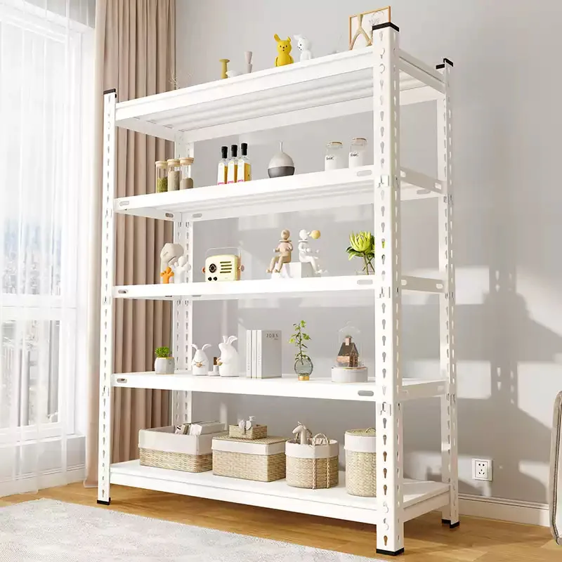 Customized 200kg per layer light duty angle steel rack metal racking for warehouse