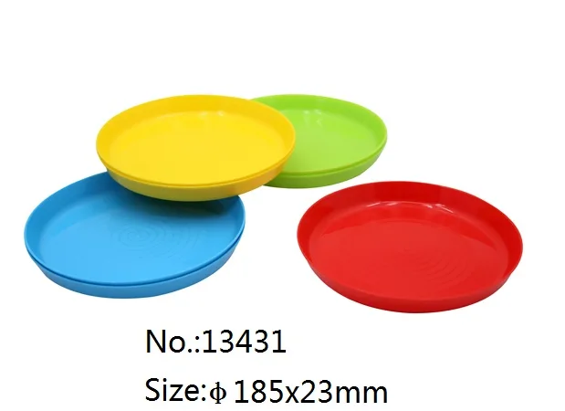 13431 Plastic tableware round PP dinnerware plastic dinner plates