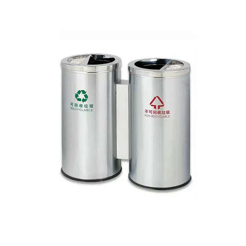 New style storage bucket trash can shape exterior outdoor metal street recycle garbage cans