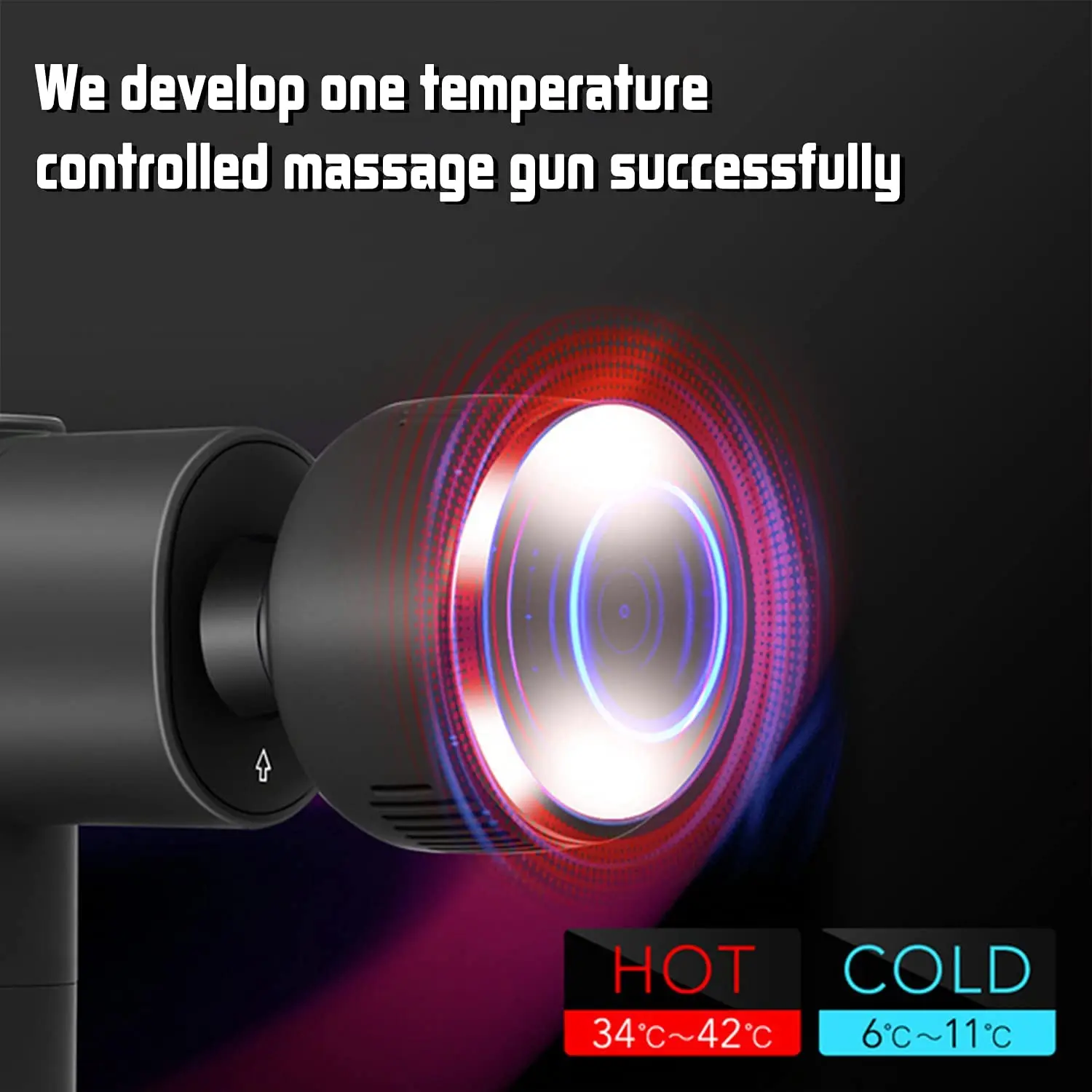 New Design Portable Multifunction Deep Muscle Heat&Cool Massager Gun Compact Cold Hot and MINI Heat Cold Massage Gun