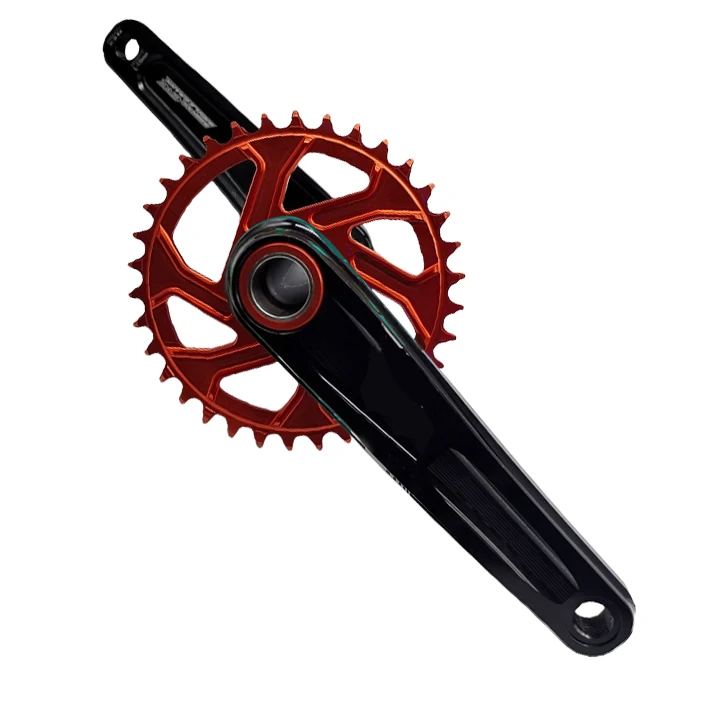32T-40T 96BCD 104BCD 110BCD Road Bike Crankset 160mm 170mm Aluminum Alloy Straight Crank for Bicycle Parts
