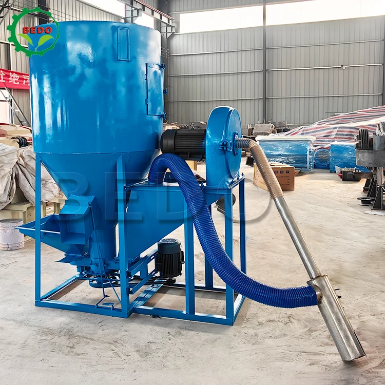 China Manufacturer animal feed hammer mill grinding and mixing machine/poultry food grinder and mixer machine