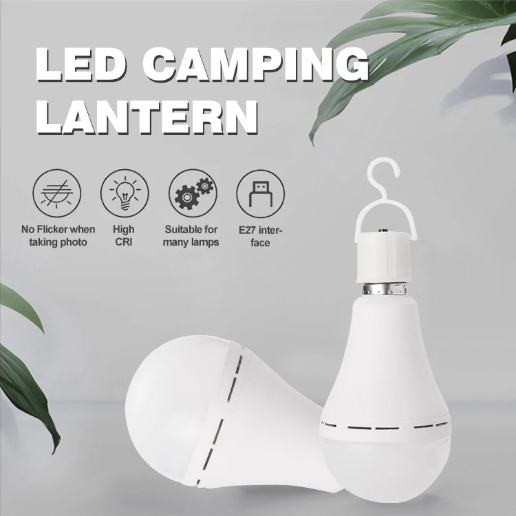 high quality usb rechargeable led light bulb emergency led house buld charging bulb for outdoor camping garden lighting