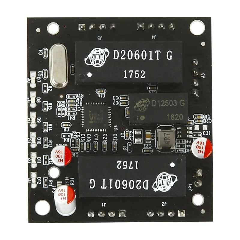 High Quality 5 Ports 2.54mm 4 Pin Header 10/100Mbps Ethernet Industrial Grade Network Switch Pcb Circuit Board Pcba Module Card