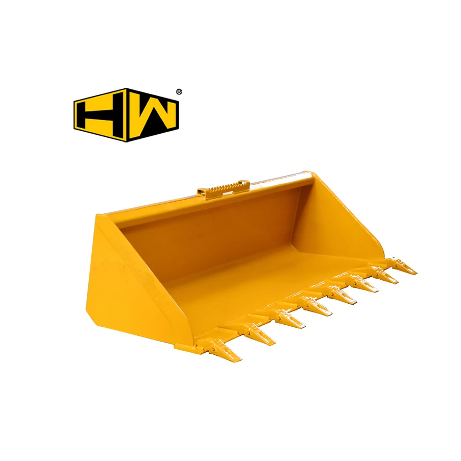 HW HONGWING Mini Compact Front Loader Bucket Skid Steer Loader Standard Bucket