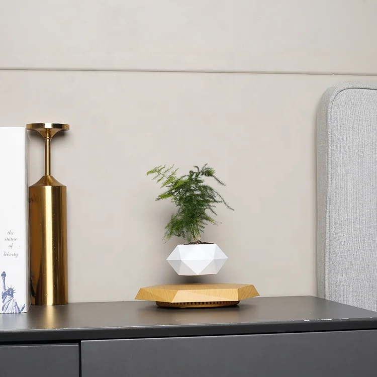 Magnetic Levitation Floating Flower Pot Bonsai Plant Pots Vap Advertising Products Wedding Decoration Promotion as Welcome Gifts