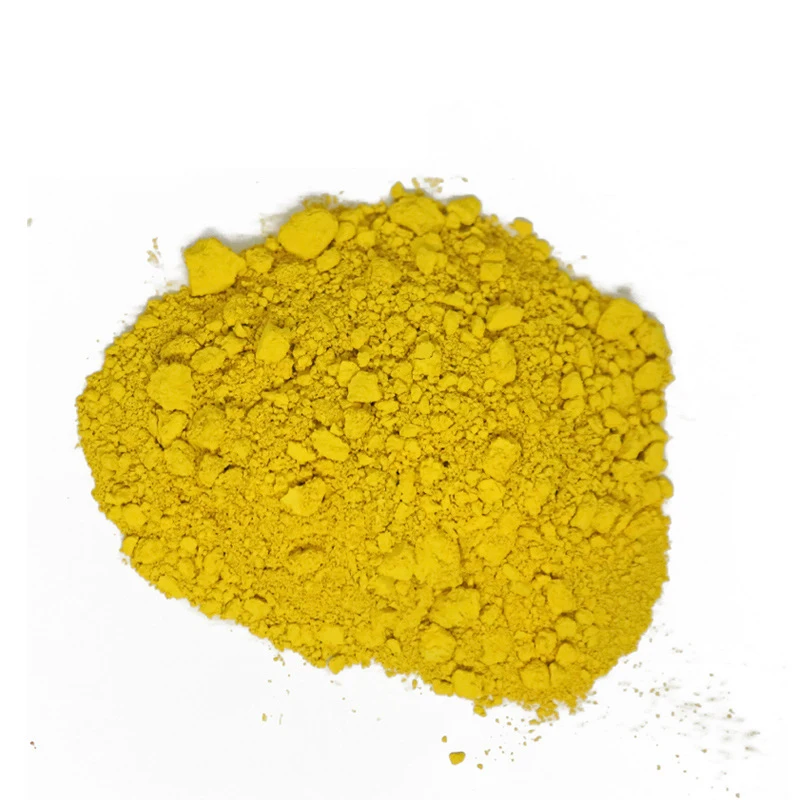 Positive Yellow HD033 Rhubarb Wrapped Medium Temperature Color Oxidation Applicable Ceramic pigment powder