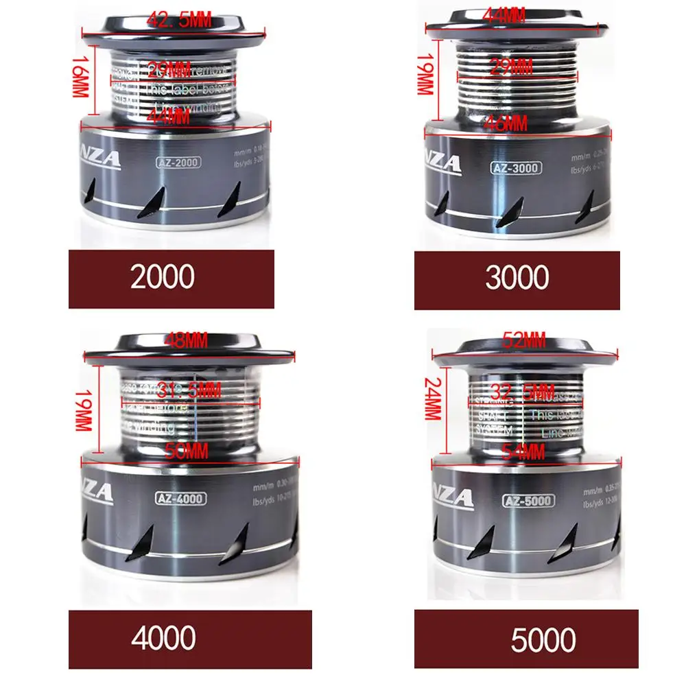 W.P.E ATENZA 9+1 Ball Bearing Spinning Wheel High Speed 8KG Max Drag Power Freshwater Carp Fishing Reel 2000-5000 Series