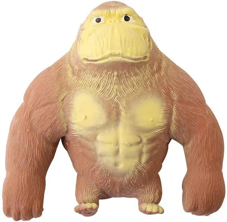 High Quality TPR Stress Relief Decompress Squeeze Stress Toy orangutan Stretch Gorilla with Sand for Kids and Adults