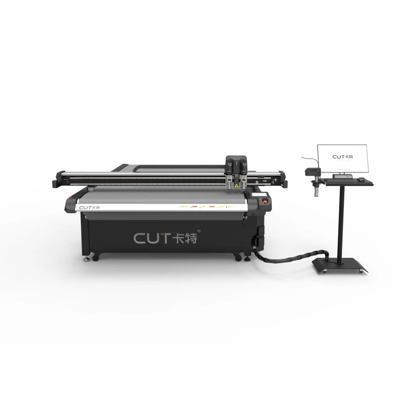 Blade Cutting Machine for pu  leather textile cardboard Auto feeding CNC Oscillating Vibrating Knife