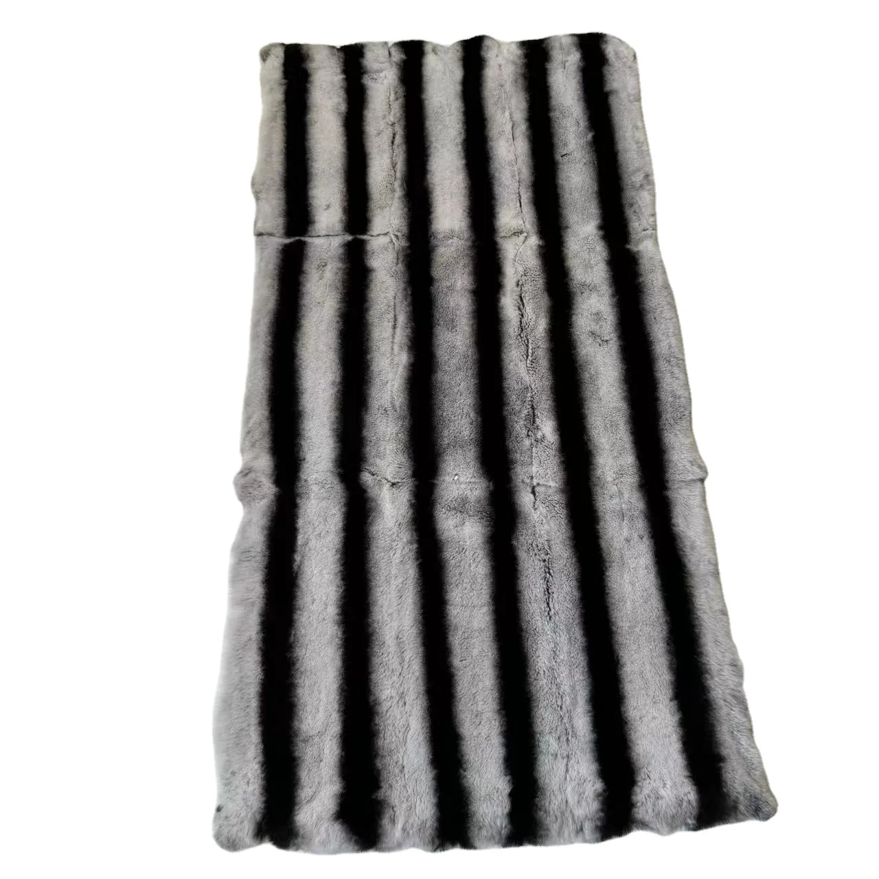 Factory dyed Chinchillar rabbit fur plate for coat Wholesale rex rabbit fur plate