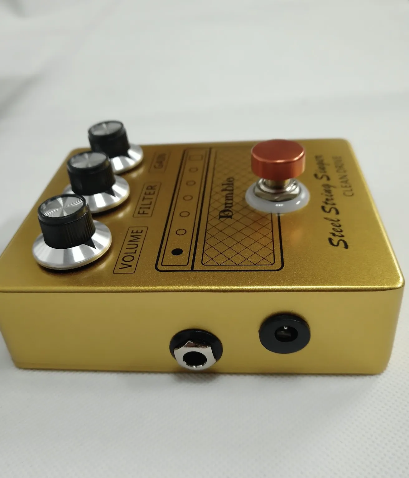 Custom Guitar Pedal, SSS Overdrive Effect Pedal, Guitar Effect Classic Effector Pedal, Gold Color, True Bypass Accept Pedal OEM