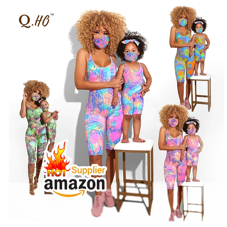 Новое поступление, наряды для мамы и меня, комбинезоны с принтом, цельные комбинезоны, женские комбинезоны