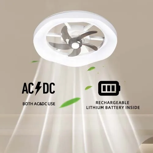 New arrival 16 inch air cooling electric fan home use save power emergency ceiling fan with Light and remote control