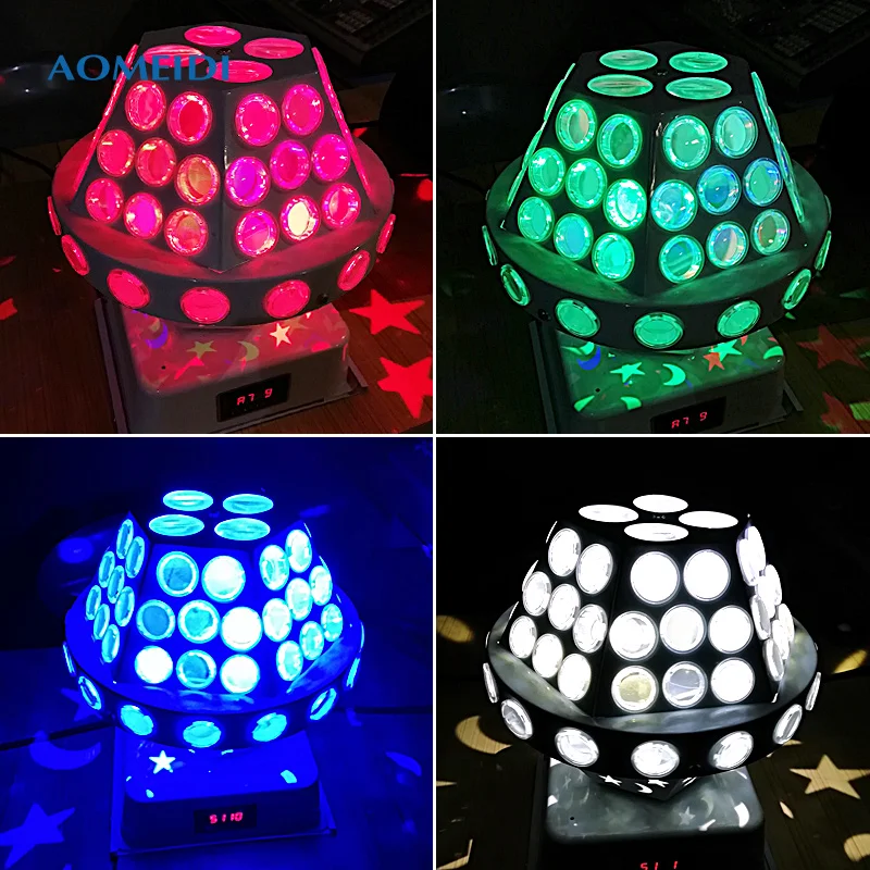 
DMX LED Moon and Star Effect Double UFO DJ Equipment Disco Lights Ball from China 