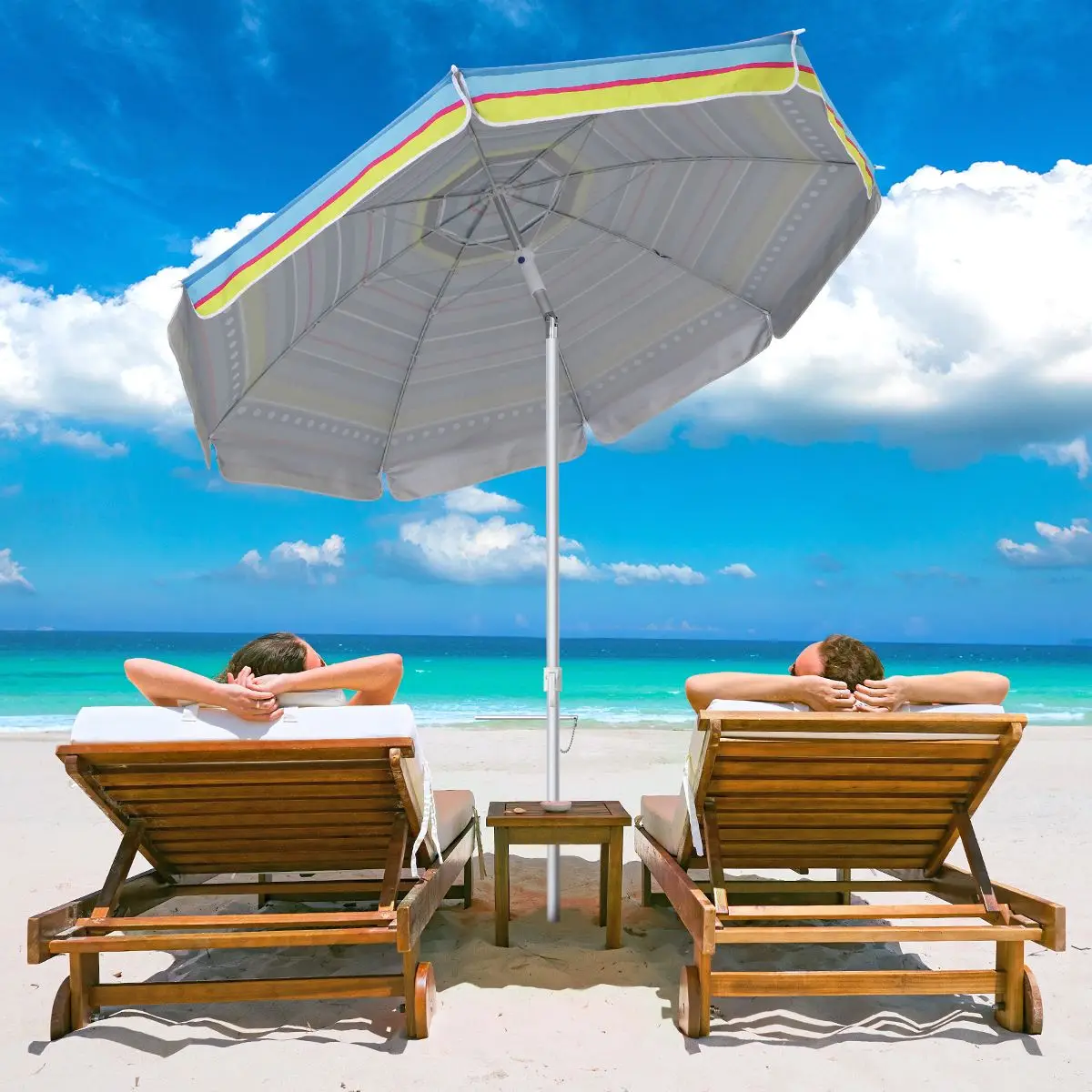 High Quality Beach Umbrellas Wholesale Sea Foldable Sun Automatic Patio Parasols Umbrella Beach Outdoor