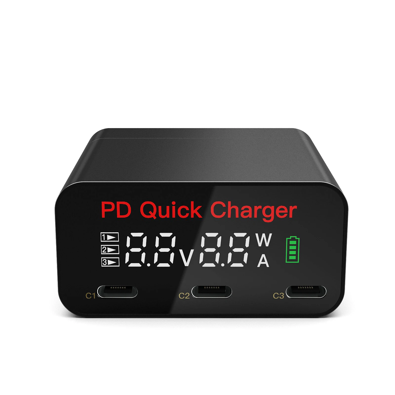 Gallium nitride technology power 60W multi-port quick charge PD quick charge port charging plug wall mobile phone charger