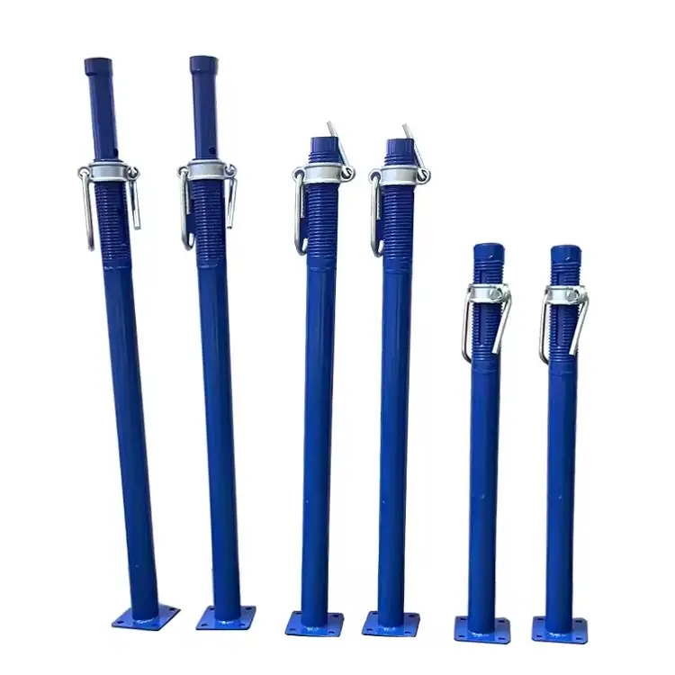 Adjustable steel spring folding props metal lab broom background support for construction thickened steel pipe plate support