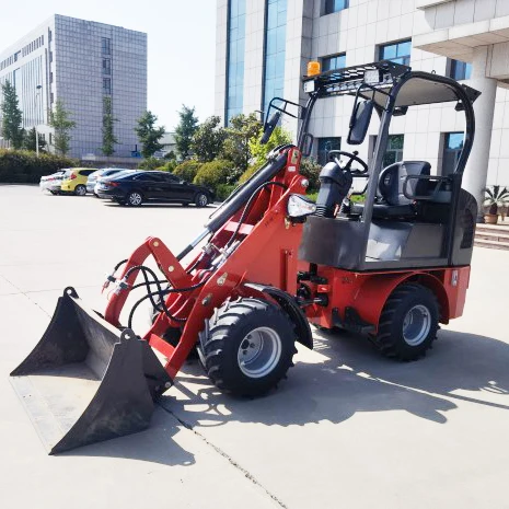 Mini wheel loader 600kg 1000kg Small Wheel Skid Steer Loader Payloader for sale with CE
