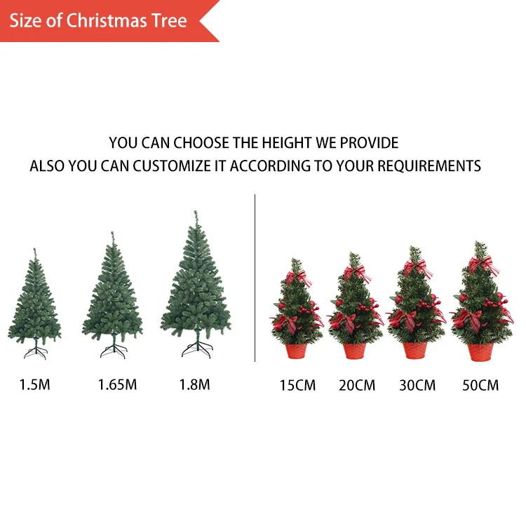 Factory direct sale custom made popular artificial plastic christmas tree to buy